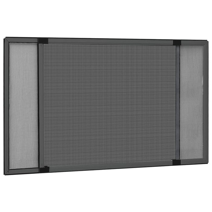 Plasă insecte extensibilă ferestre, antracit, (100-193)x75 cm - WALTI WALTI