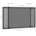 Plasă insecte extensibilă ferestre, antracit, (100-193)x75 cm - WALTI WALTI