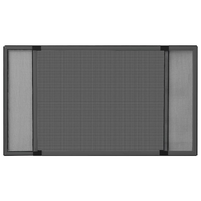 Plasă insecte extensibilă ferestre, antracit, (100-193)x75 cm - WALTI WALTI