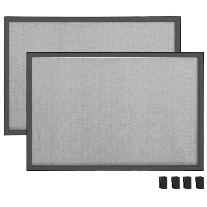 Plasă insecte extensibilă ferestre, antracit, (100-193)x75 cm - WALTI WALTI