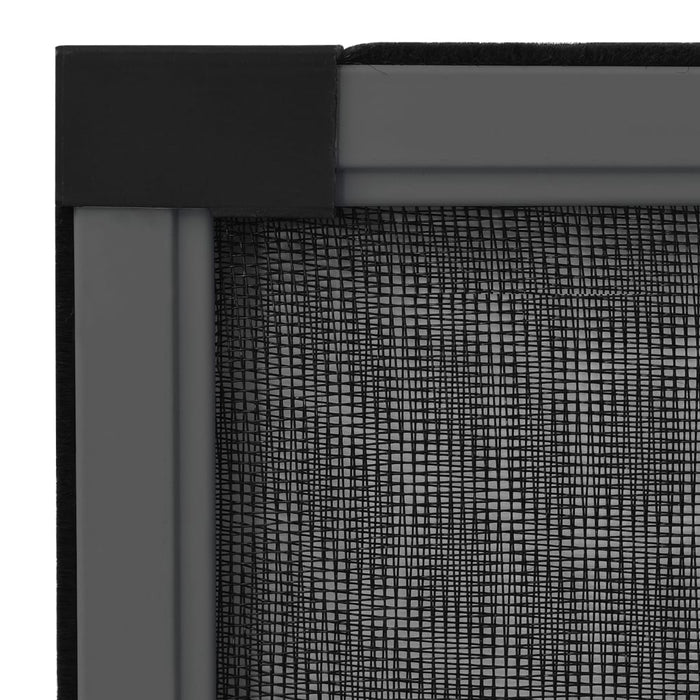 Plasă insecte extensibilă ferestre, antracit, (100-193)x75 cm - WALTI WALTI