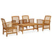 Set mobilier de grădină, 5 piese, lemn masiv de acacia - WALTI WALTI
