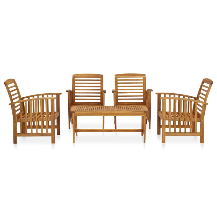 Set mobilier de grădină, 5 piese, lemn masiv de acacia - WALTI WALTI