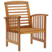 Set mobilier de grădină, 5 piese, lemn masiv de acacia - WALTI WALTI