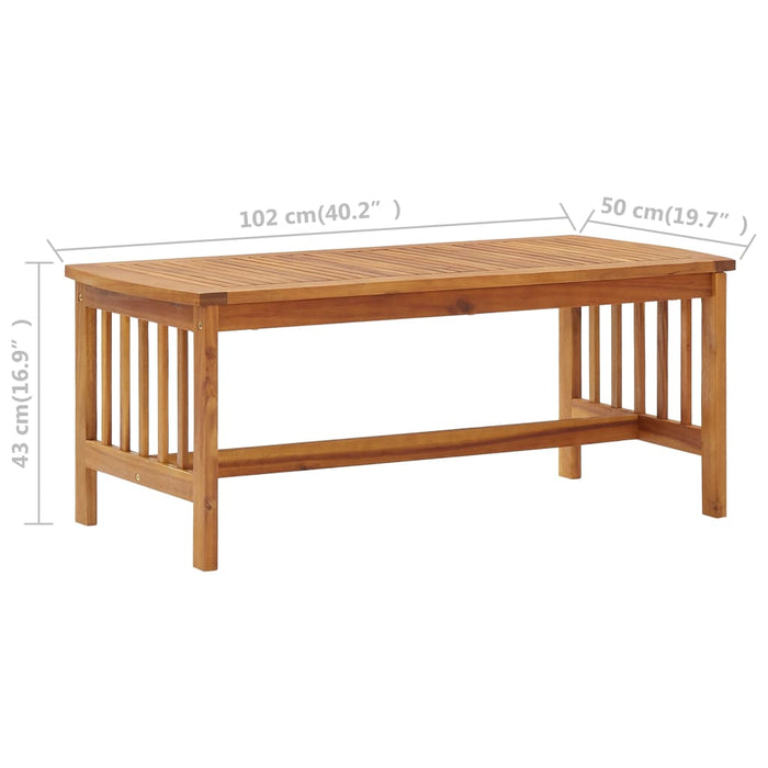 Set mobilier de grădină, 5 piese, lemn masiv de acacia - WALTI WALTI