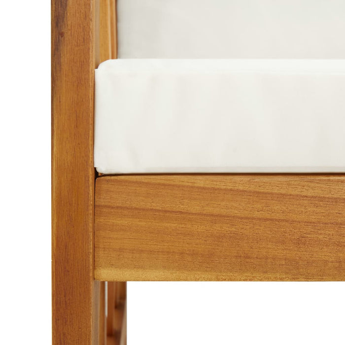 Set mobilier de grădină cu perne, 4 piese, lemn masiv de acacia - WALTI WALTI