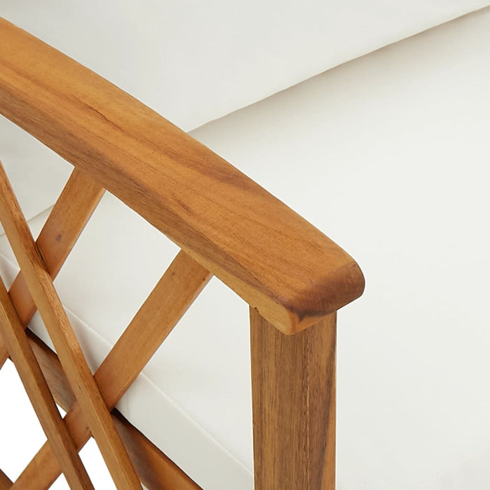 Set mobilier de grădină cu perne, 4 piese, lemn masiv de acacia - WALTI WALTI