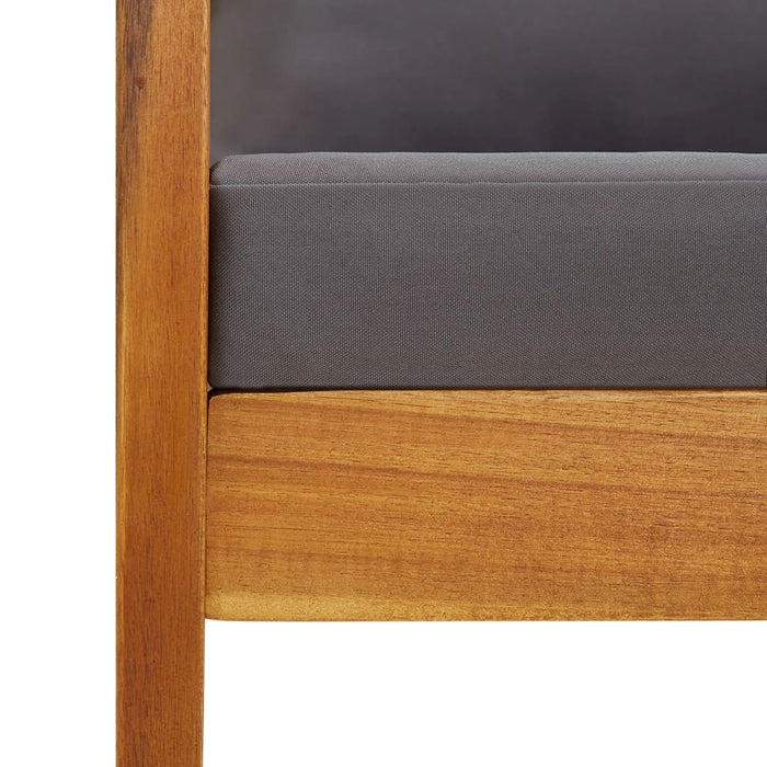 Set mobilier de grădină cu perne, 4 piese, lemn masiv de acacia - WALTI WALTI