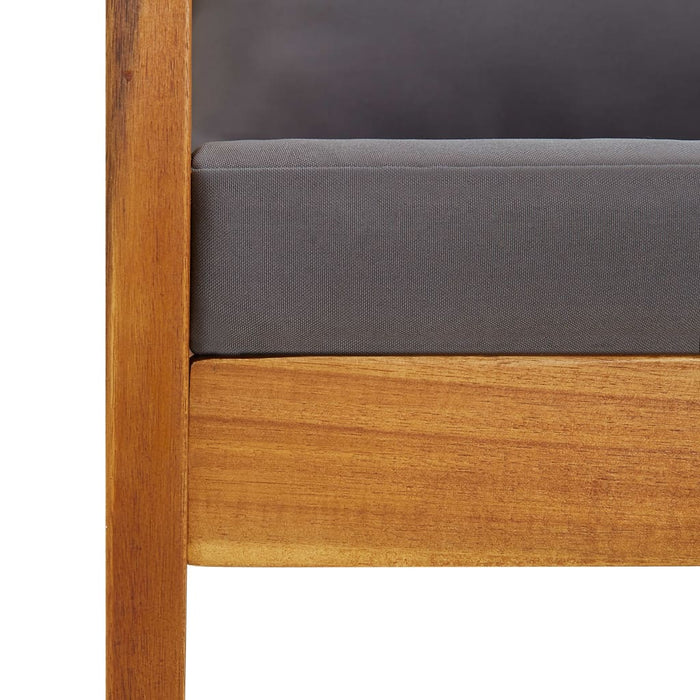 Set mobilier de grădină cu perne, 5 piese, lemn masiv de acacia WALTI