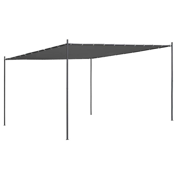 Pavilion cu acoperiș înclinat 400x400x270 cm antracit 180 g/m² WALTI