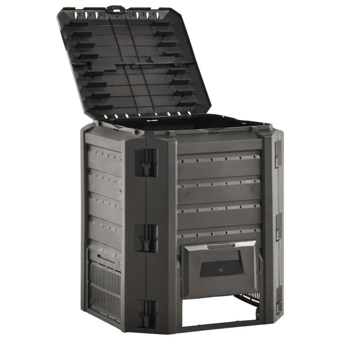 Compostor de grădină, negru, 380 L - WALTI WALTI
