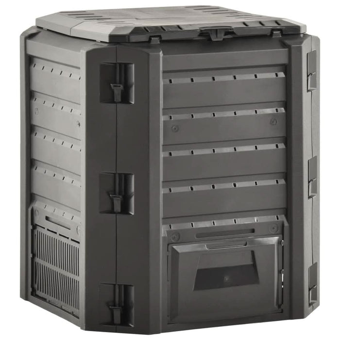 Compostor de grădină, negru, 380 L - WALTI WALTI