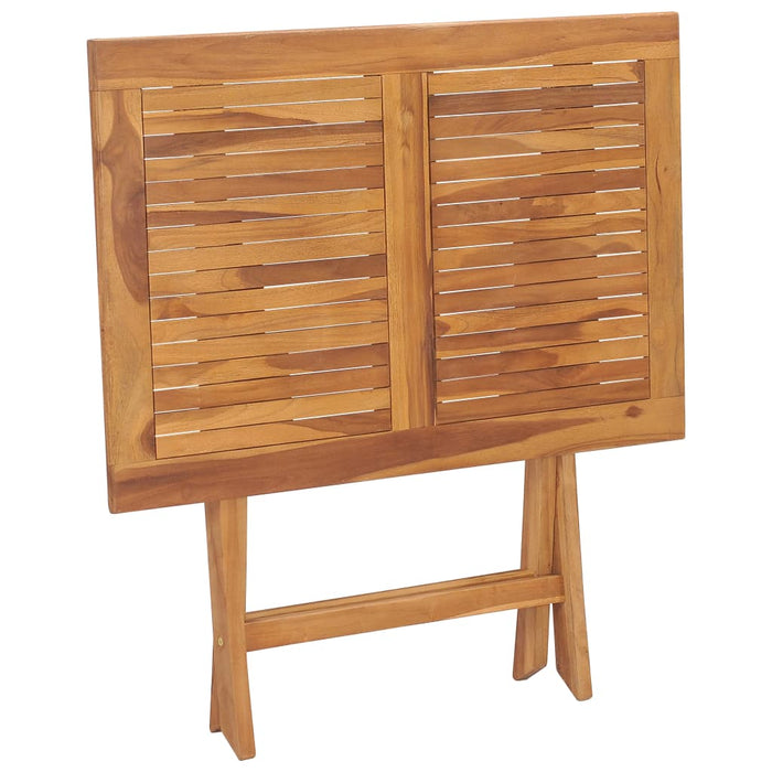 Masă de grădină pliabilă, 90x60x75 cm, lemn masiv de tec - WALTI WALTI