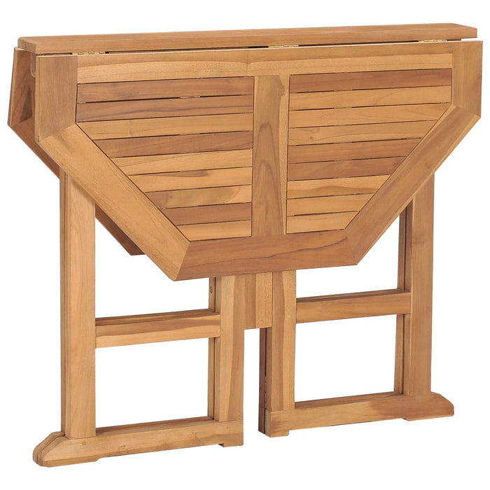 Masă de grădină pliabilă, 90x90x75 cm, lemn masiv de tec - WALTI WALTI