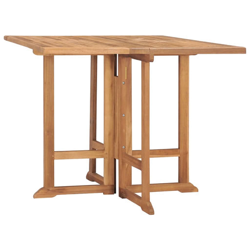 Masă de grădină pliabilă, 90x90x75 cm, lemn masiv de tec - WALTI WALTI