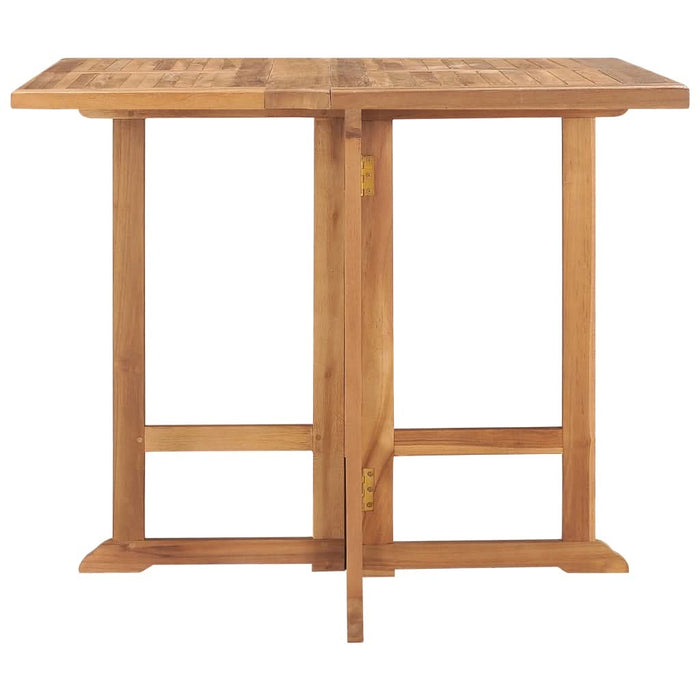 Masă de grădină pliabilă, 90x90x75 cm, lemn masiv de tec - WALTI WALTI