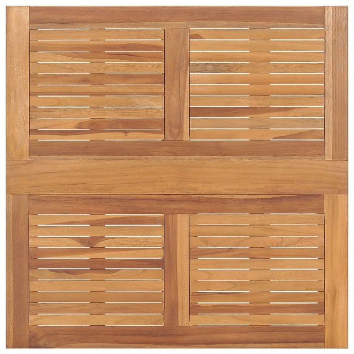 Masă de grădină pliabilă, 90x90x75 cm, lemn masiv de tec - WALTI WALTI