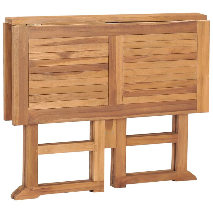 Masă de grădină pliabilă, 90x90x75 cm, lemn masiv de tec - WALTI WALTI