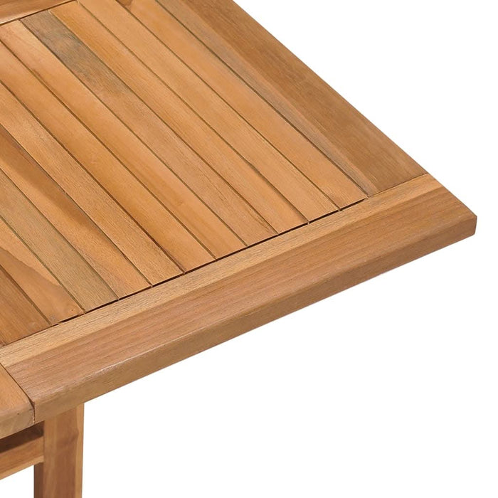 Masă de grădină pliabilă, 90x90x75 cm, lemn masiv de tec - WALTI WALTI