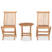 Set mobilier de exterior pliabil, 3 piese, lemn masiv tec - WALTI WALTI