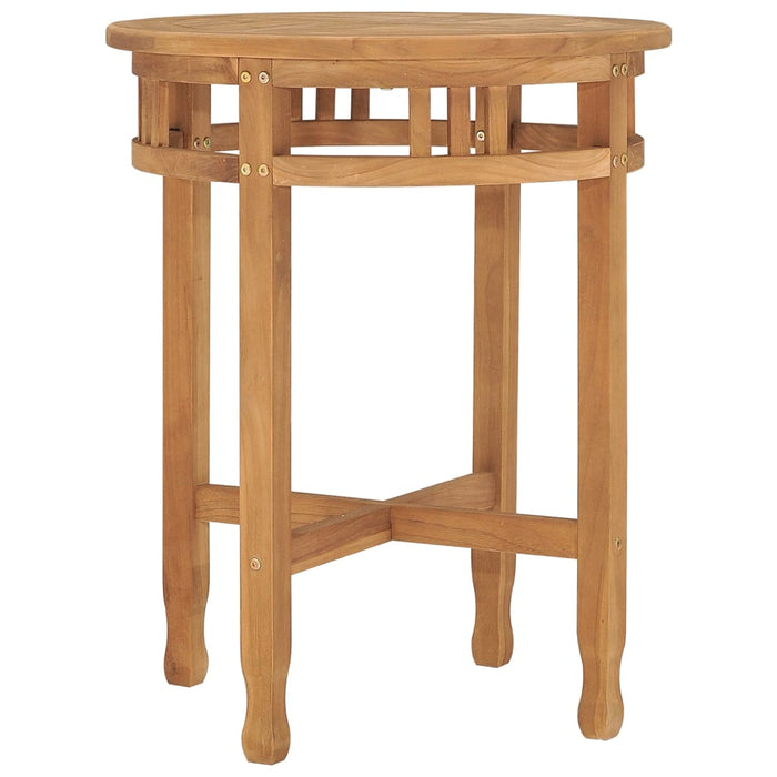Masă de bistro, Ø60x75,5 cm, lemn masiv de tec - WALTI WALTI
