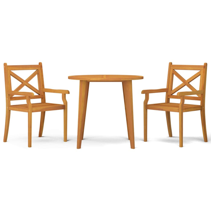 Set mobilier de grădină, 3 piese, lemn masiv de acacia WALTI