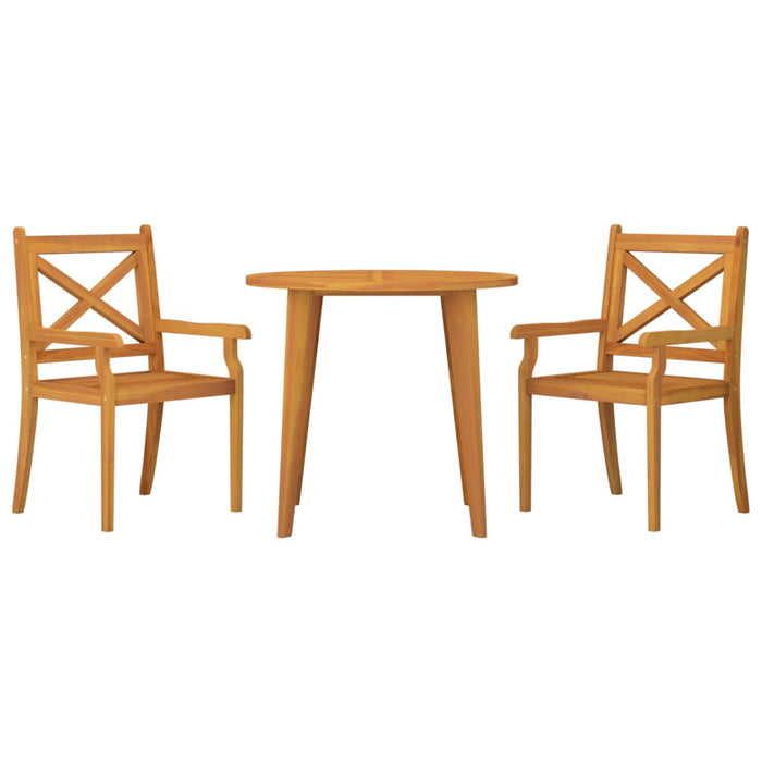 Set mobilier de grădină, 3 piese, lemn masiv de acacia WALTI
