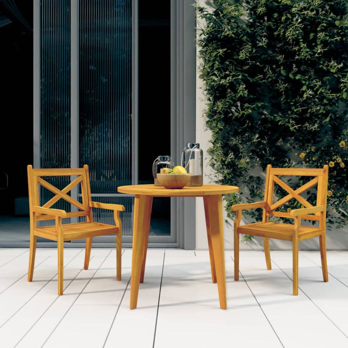 Set mobilier de grădină, 3 piese, lemn masiv de acacia WALTI