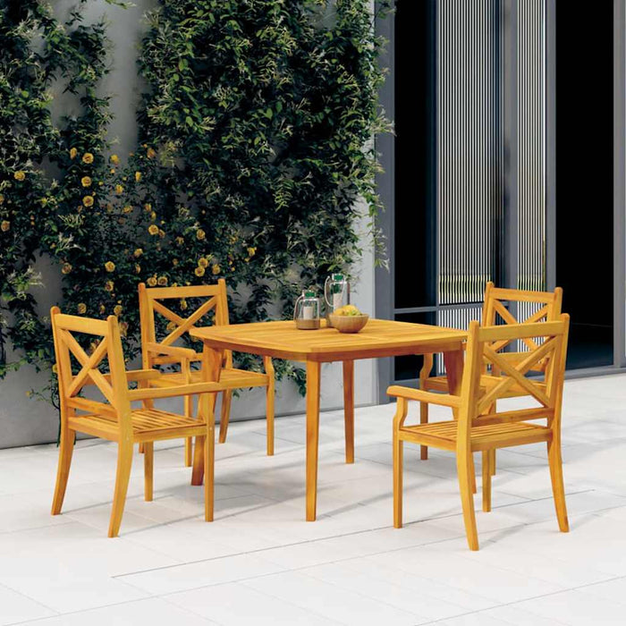 Set mobilier de grădină, 5 piese, lemn masiv de acacia WALTI