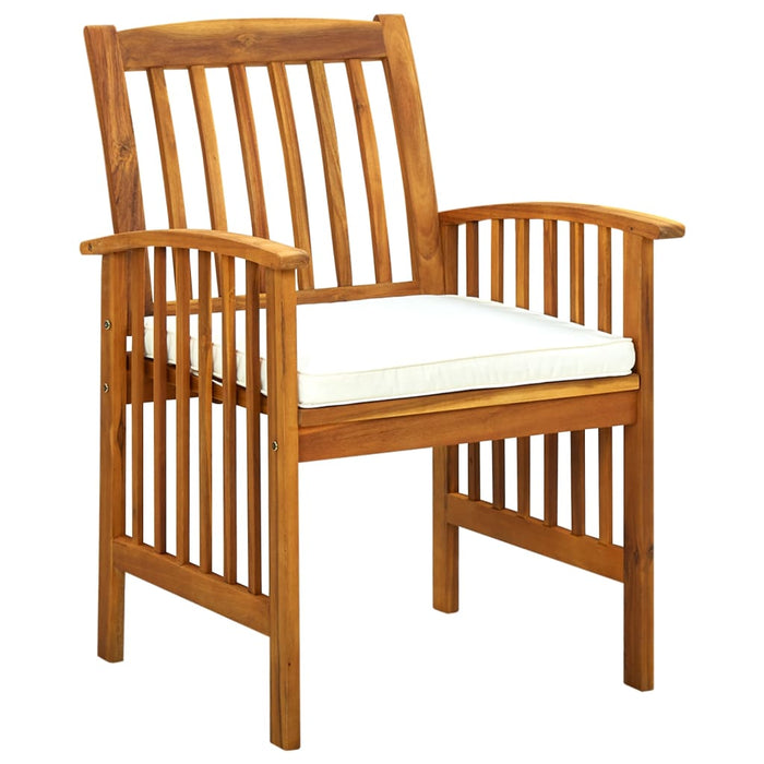 Set mobilier de grădină cu perne, 5 piese, lemn masiv acacia WALTI