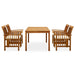 Set mobilier de grădină cu perne, 5 piese, lemn masiv acacia - WALTI WALTI