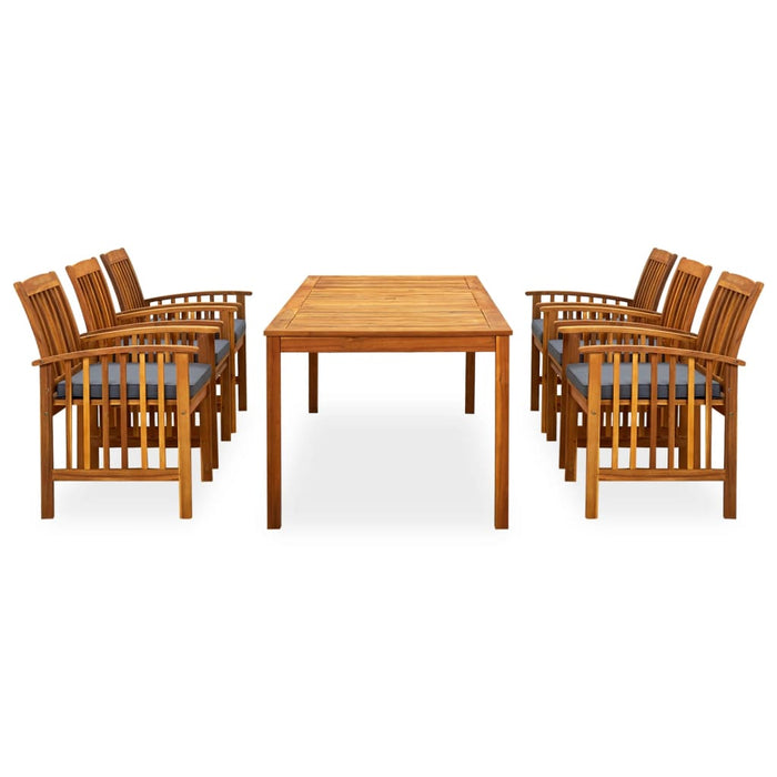 Set mobilier de grădină cu perne, 7 piese, lemn masiv acacia - WALTI WALTI