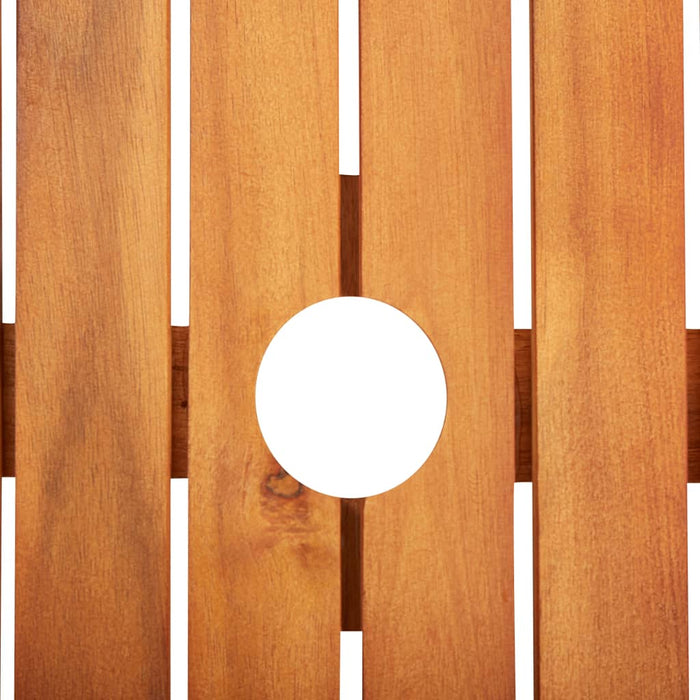 Set mobilier de grădină cu perne, 7 piese, lemn masiv acacia - WALTI WALTI