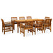 Set mobilier de grădină cu perne, 9 piese, lemn masiv acacia - WALTI WALTI