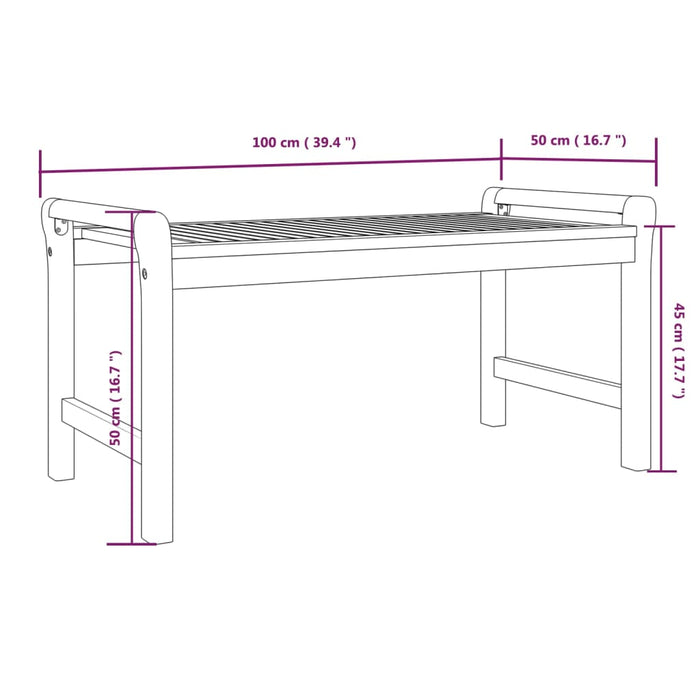 Set mobilier de grădină cu perne, 3 piese, lemn masiv acacia WALTI