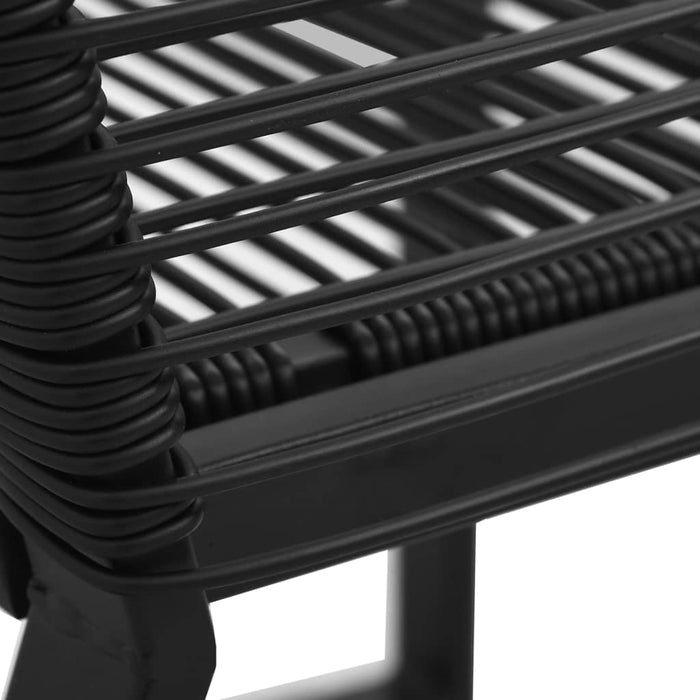 Set mobilier de exterior, 7 piese, negru, ratan PVC - WALTI WALTI