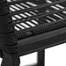 Set mobilier de exterior, 7 piese, negru, ratan PVC - WALTI WALTI