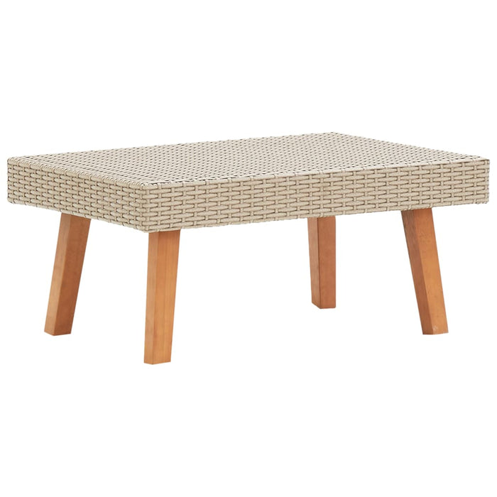 Set mobilier de grădină cu perne, 4 piese, bej, poliratan WALTI