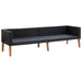Set mobilier de grădină cu perne, 4 piese, negru, poliratan - WALTI WALTI