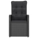 Set mobilier de grădină cu perne, 9 piese, negru, poliratan - WALTI WALTI