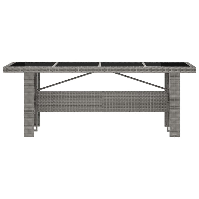 Set mobilier de grădină cu perne, 7 piese, gri, poliratan WALTI