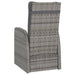 Set mobilier de exterior cu perne, 11 piese, gri, poliratan - WALTI WALTI