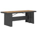 Set mobilier de exterior cu perne, 11 piese, negru, poliratan - WALTI WALTI