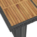 Set mobilier de exterior cu perne, 11 piese, negru, poliratan - WALTI WALTI