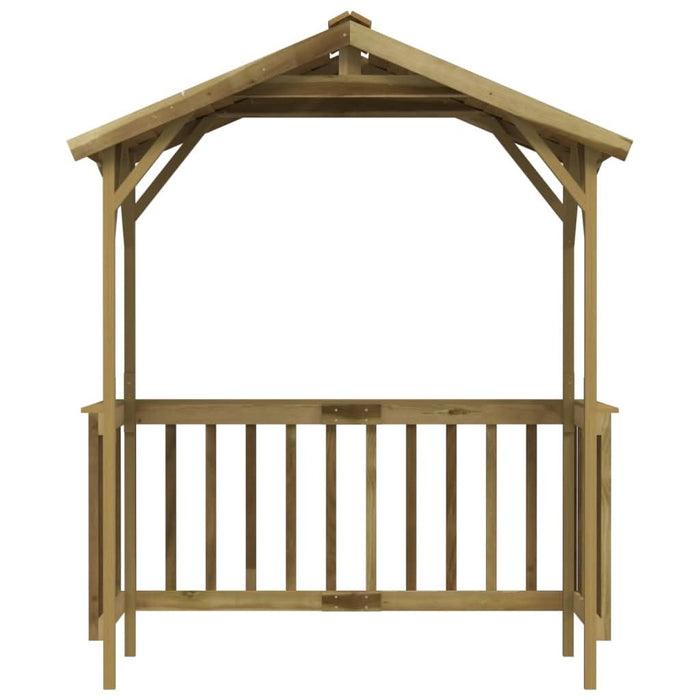 Șopron pentru grătar, 163,5x93x210 cm, lemn de pin tratat - WALTI WALTI