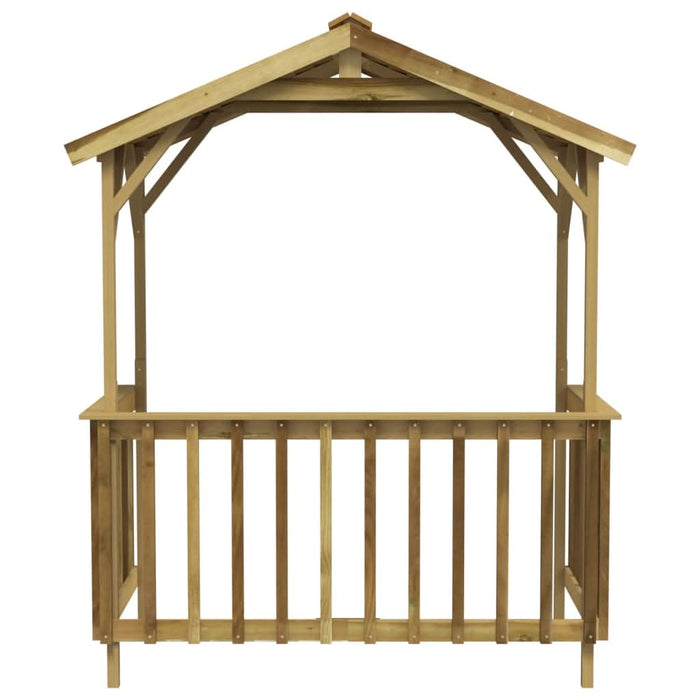 Șopron pentru grătar, 163,5x93x210 cm, lemn de pin tratat - WALTI WALTI