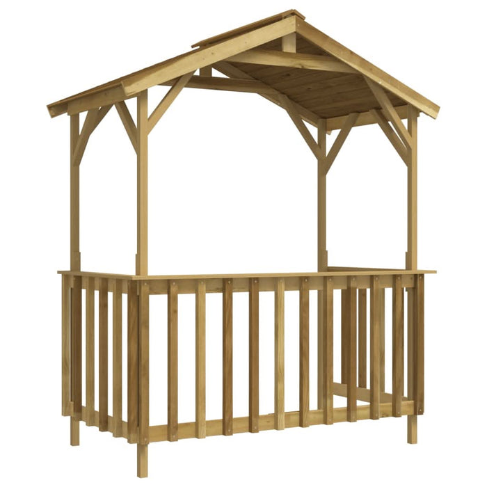 Șopron pentru grătar, 163,5x93x210 cm, lemn de pin tratat - WALTI WALTI