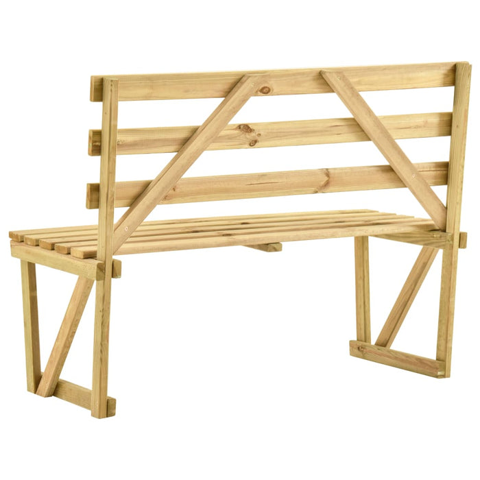 Bancă de grădină, 120 cm, lemn de pin tratat - WALTI WALTI