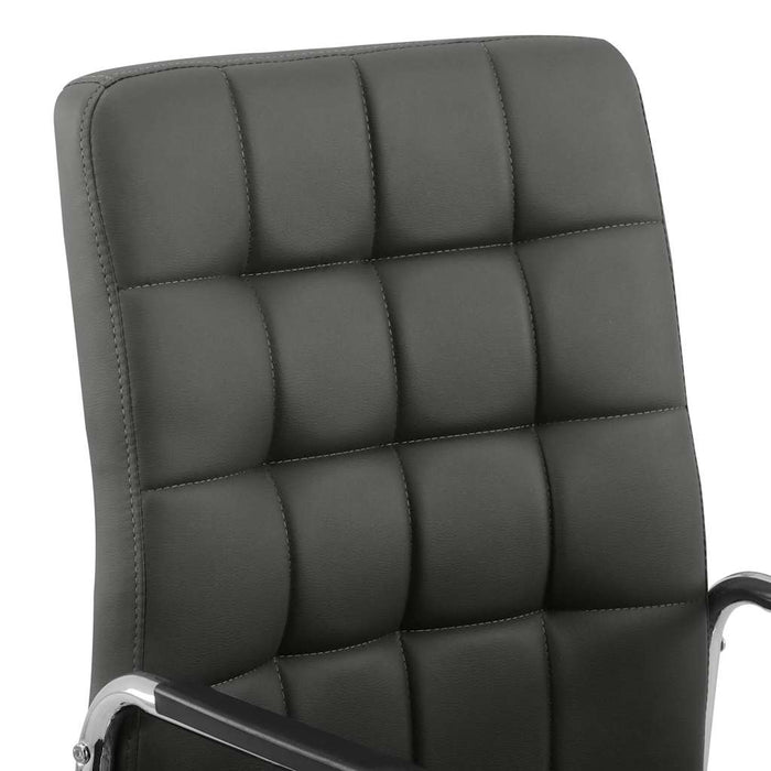 Scaun de birou pivotant, antracit, material textil WALTI