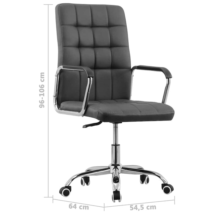 Scaun de birou pivotant, antracit, material textil WALTI